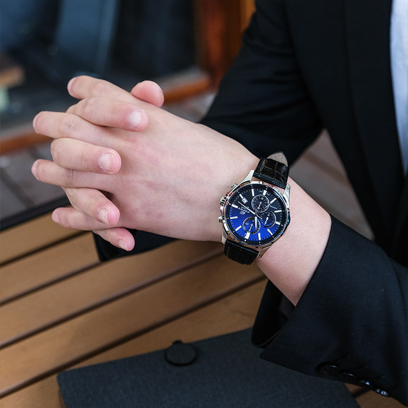 CASIO Quartz Waterproof Sapphire Crystal EDIFICE Blue Mens Royal Blue Analog EFB-530L-2AVUPR