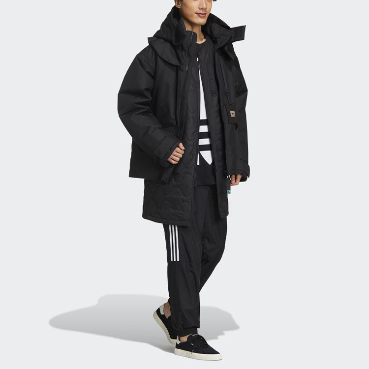 adidas originals Premium Jkt 2 Detachable Multiple Pockets Casual Sports Stay Warm Down Jacket Black GT7284