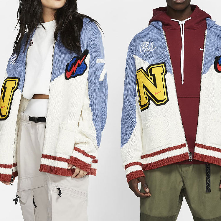 Nike Zipper Knit Asia Sizing 'Blue White' BV4616-110