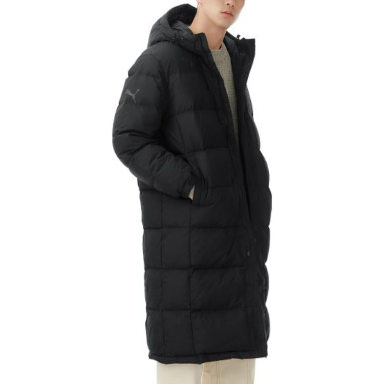 PUMA Long Down Jacket 'Black Grey' 932547-01