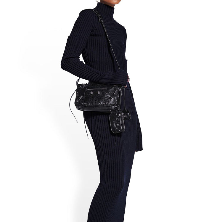 Balenciaga Le Cagole Xs Flap Bag 'Black' 719082210KR1000