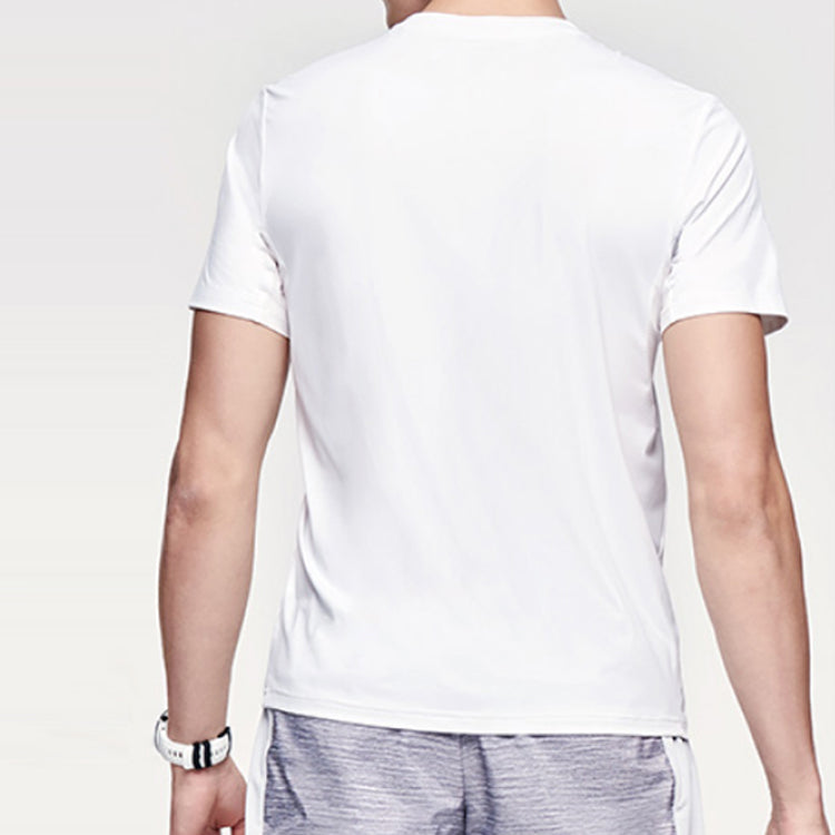 FILA Logo Alphabet Printing Round Neck Loose Short Sleeve White A11M121101F-WT