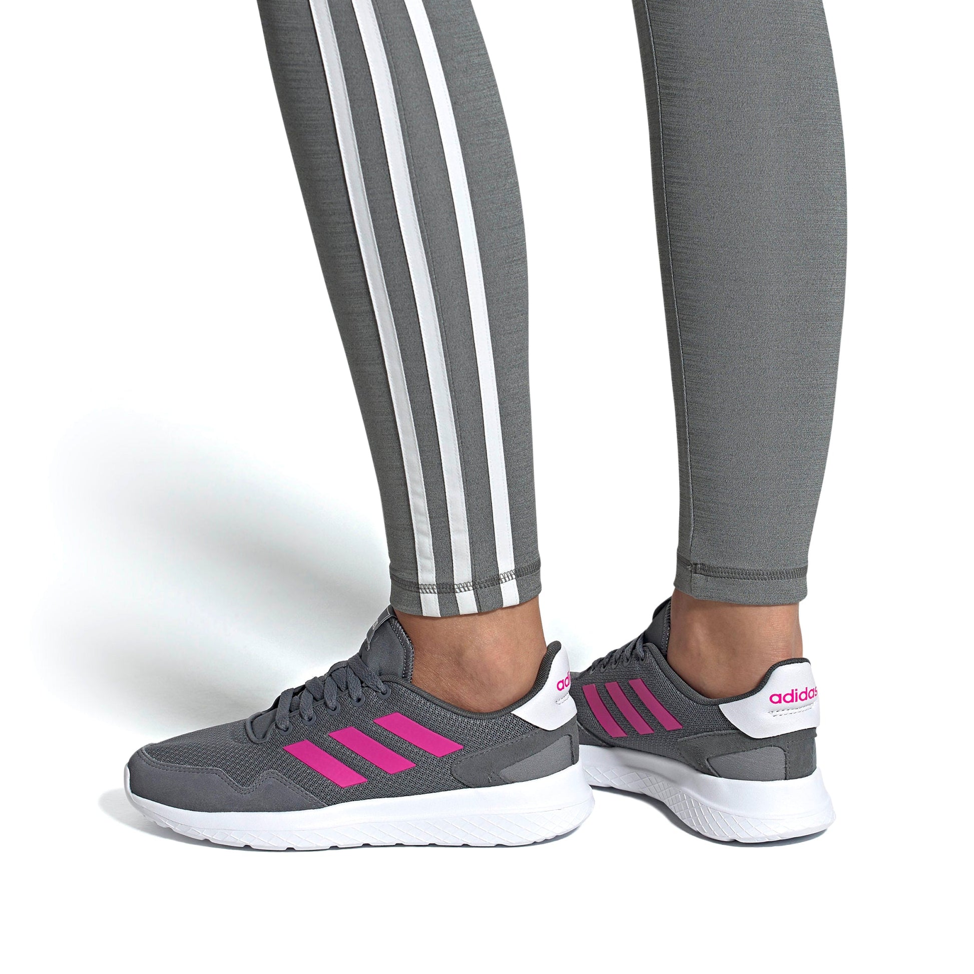 (WMNS) adidas neo Archivo Grey/Red EG3252