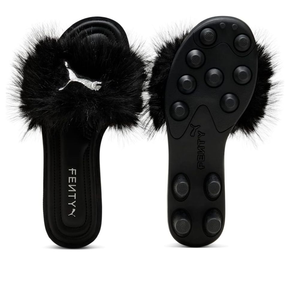 (WMNS) PUMA x FENTY Cat Cleat Sandals 'Chic Fur Black' 404768-02