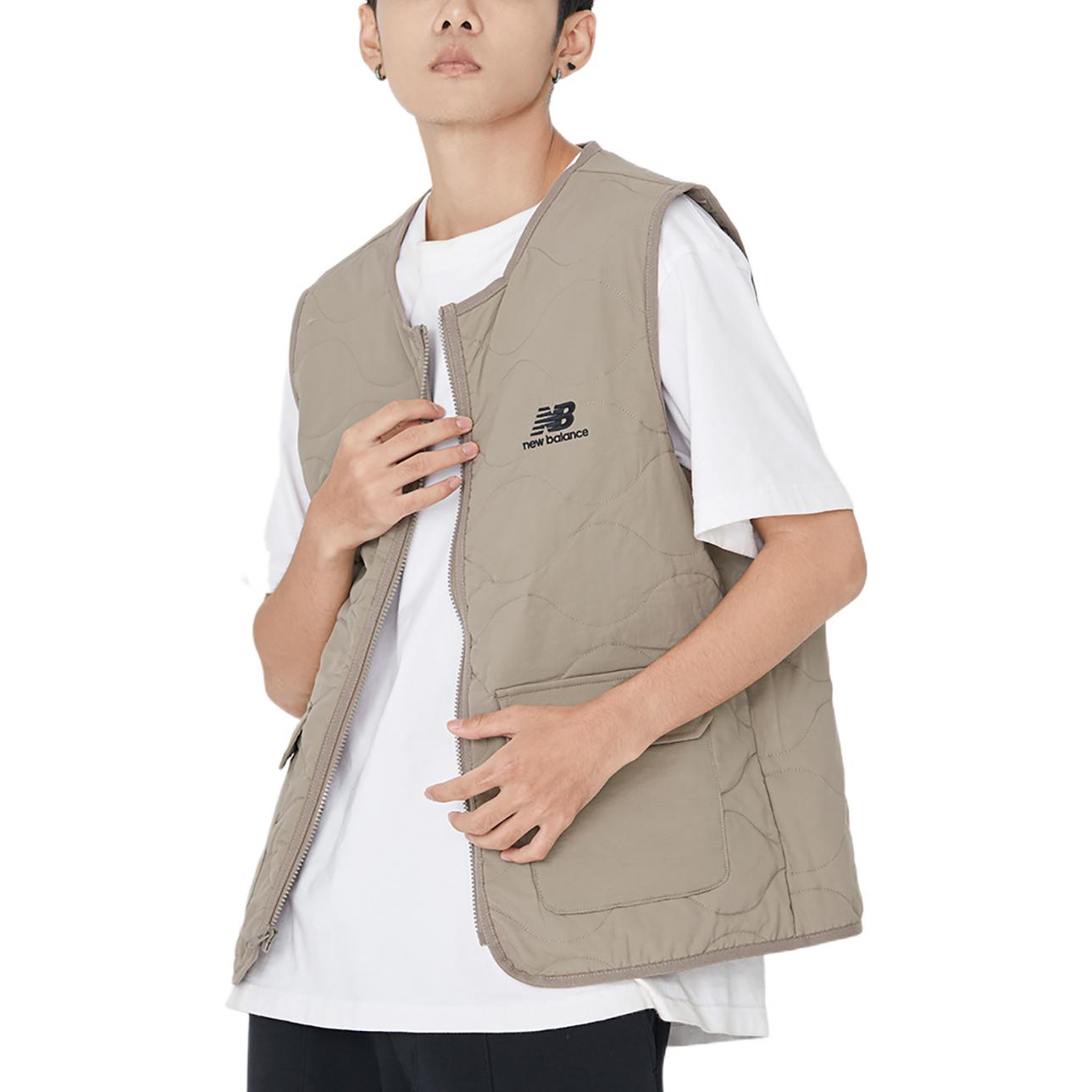 New Balance Detachable Hooded Two-In-One Woven Solid Jacket Asia Sizing 'Khaki' AMJ23315-DRI