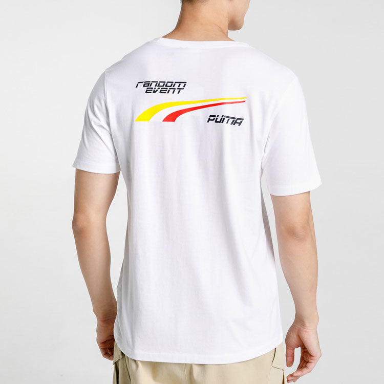 PUMA x Randomevent Tee 'White Black Yellow' 598068-02