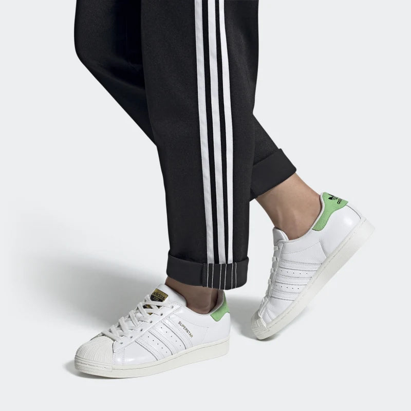 (WMNS) adidas originals Superstar 'White Green' FW3571
