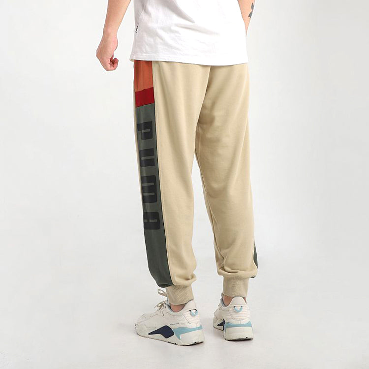 PUMA Retro Block Sweatpant 'Beige Grey Red Black' 530714-12