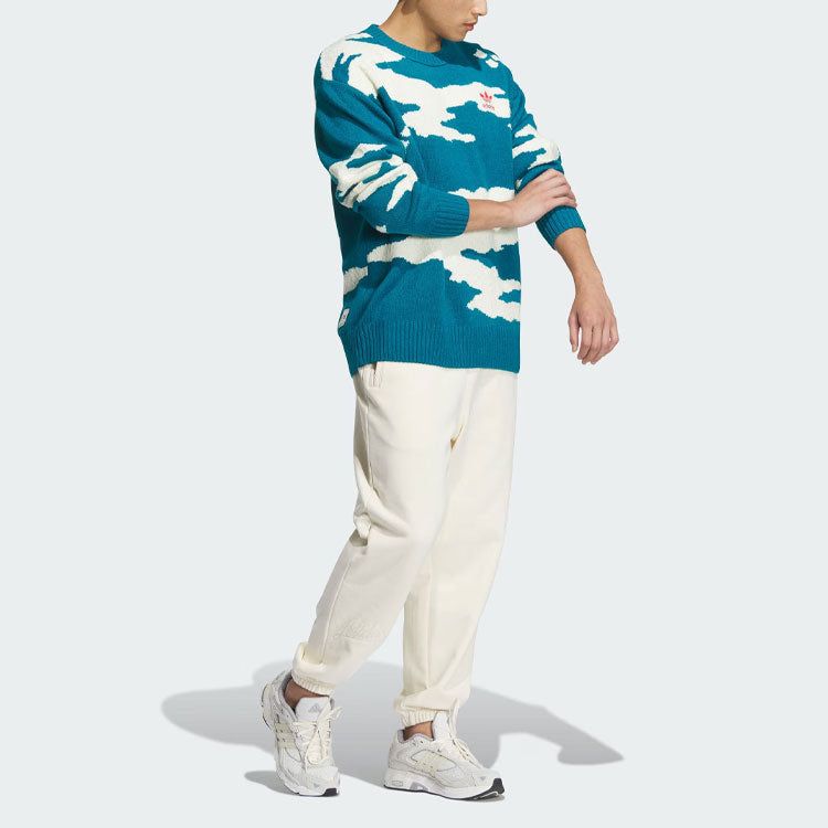 adidas Originals Sweater Asia Sizing 'Blue White' JE9189