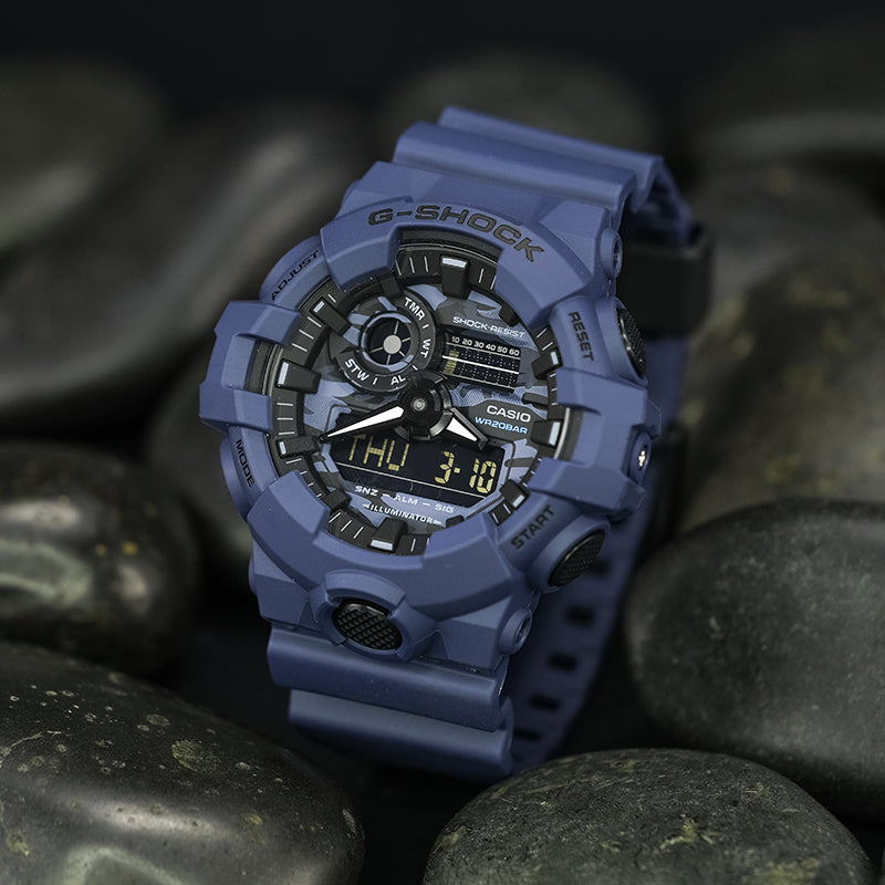 CASIO G-Shock Analog-Digital 'Blue' GA-700CA-2APR-BRAND