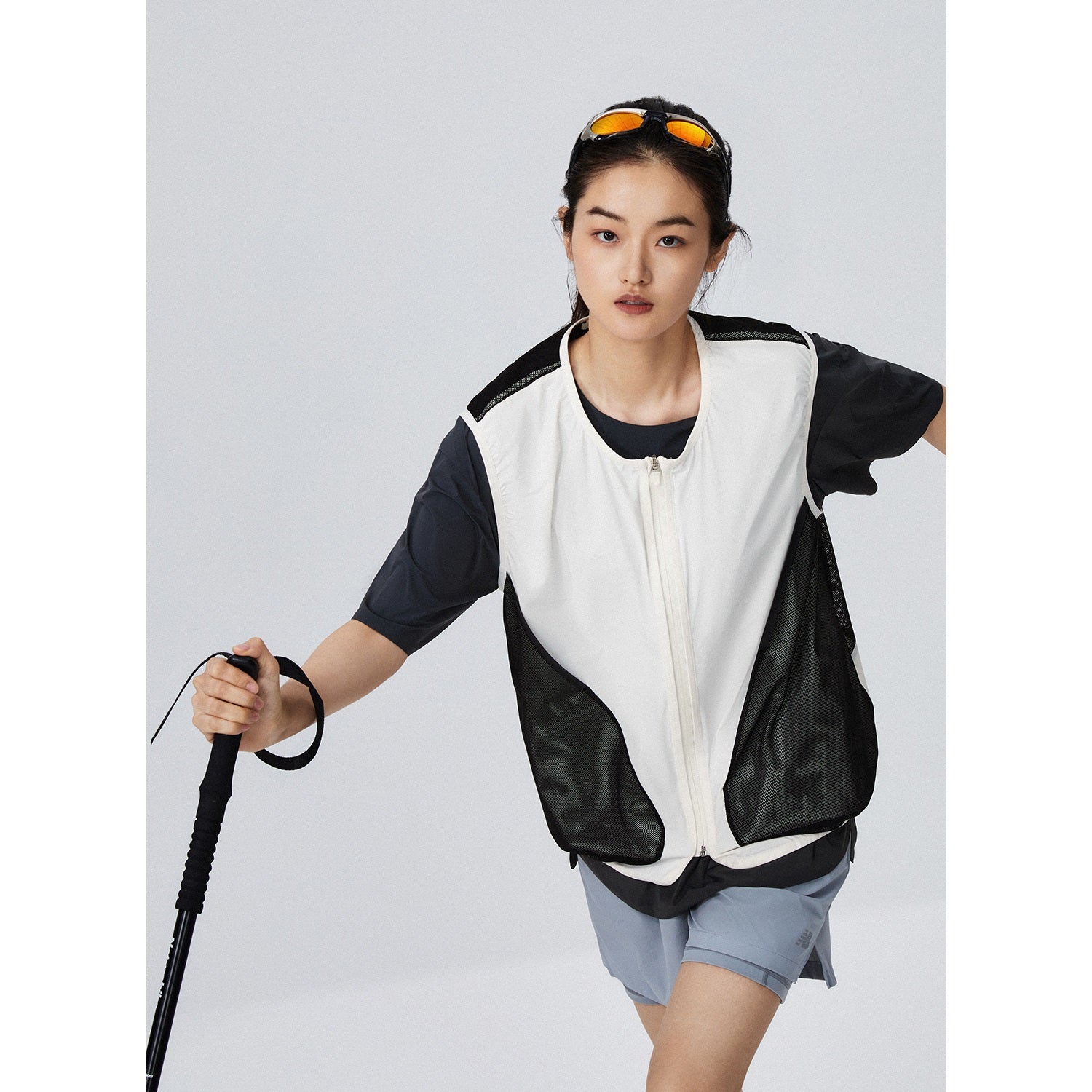 New Balance NB Logo 2 In 1 Short Asia Sizing 'Grey' NVE25121-GR