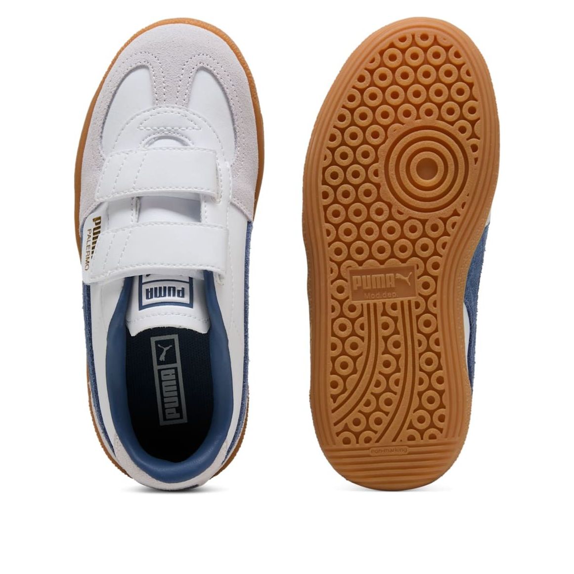 (PS) PUMA Palermo Elevata Leather 'White Dark Indigo' 402003-11