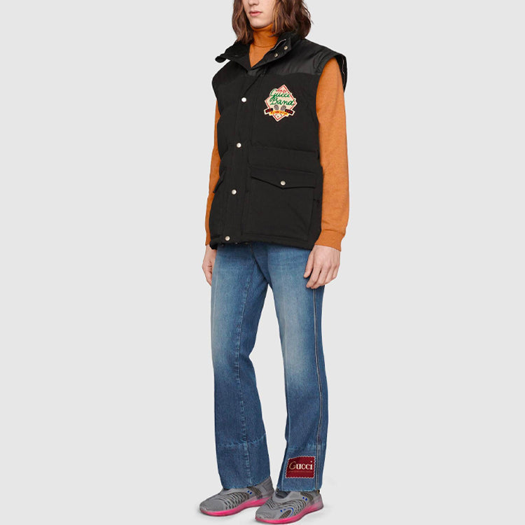 Gucci Down Jacket With Detachable Sleeves 'Black' 641311-Z8AMD-1043
