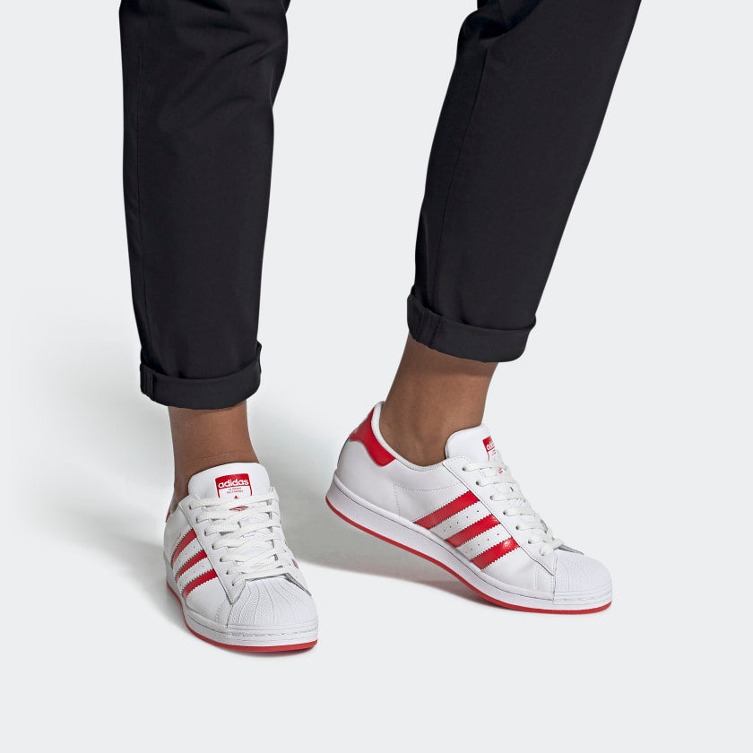adidas originals Superstar 'White Red' FW6011