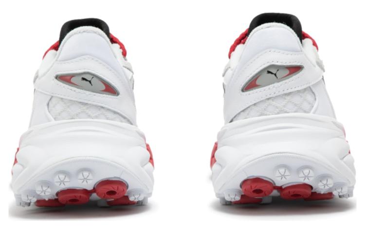 (WMNS) PUMA Spirex Motogame Sneakers 'White Red Silver Mist' 397272-01