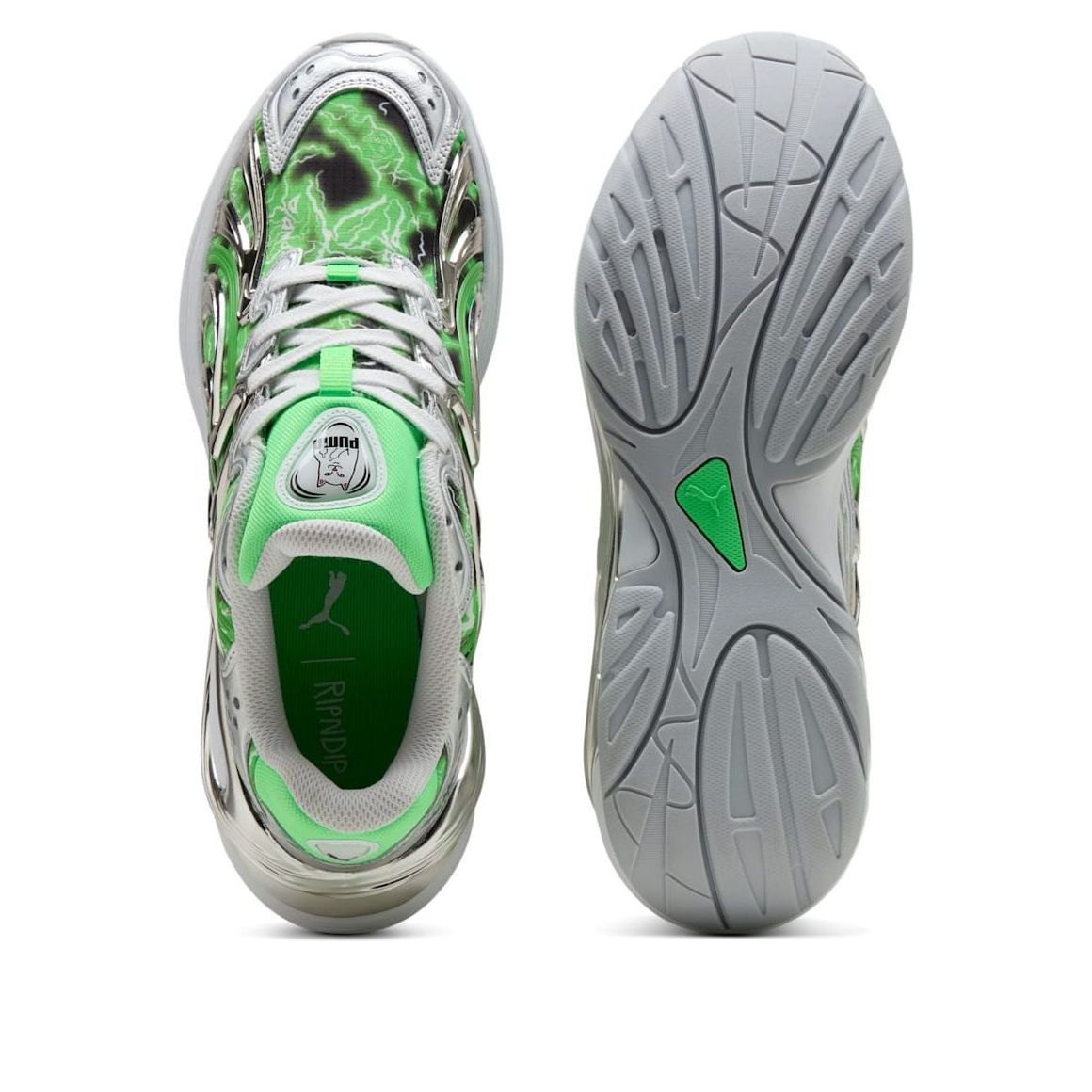 PUMA x RIPNDIP Inverse 'Silver Fluro Green' 403649-01