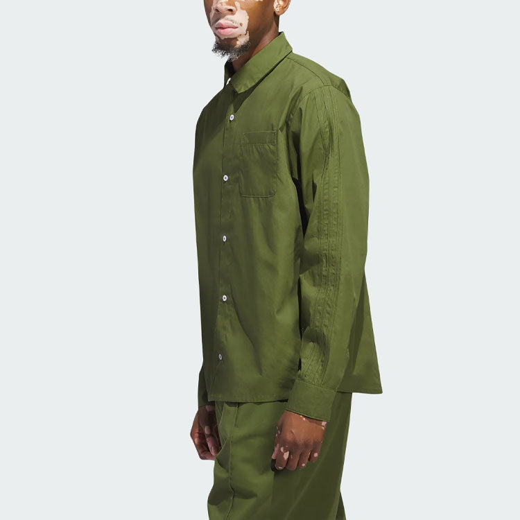 adidas Originals Shmoofoil Button Up Asia Sizing 'Green White' IU0081