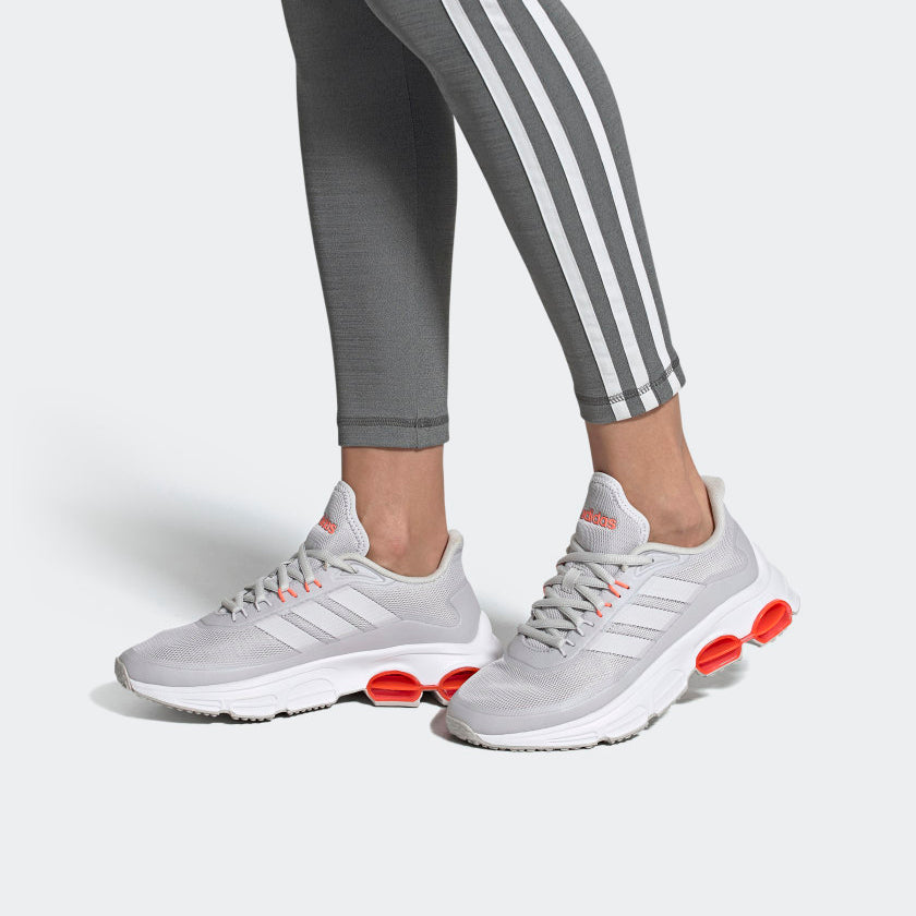 (WMNS) adidas neo Quadcube Grey/Orange EG4408