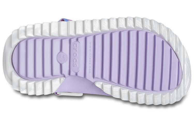 Crocs Classic Casual Unisex White Purple Sandals 'White Purple' 207772-577