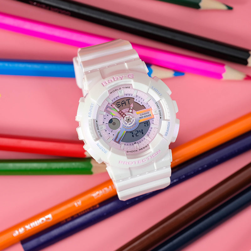 CASIO Baby-G 'White Pink' BA-110PL-7A1PR