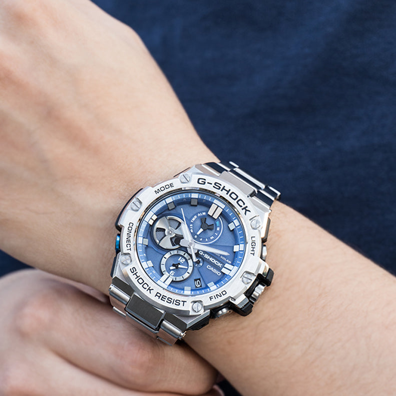 CASIO G-Shock G-Steel 'Silver Blue' GST-B100D-2APRT