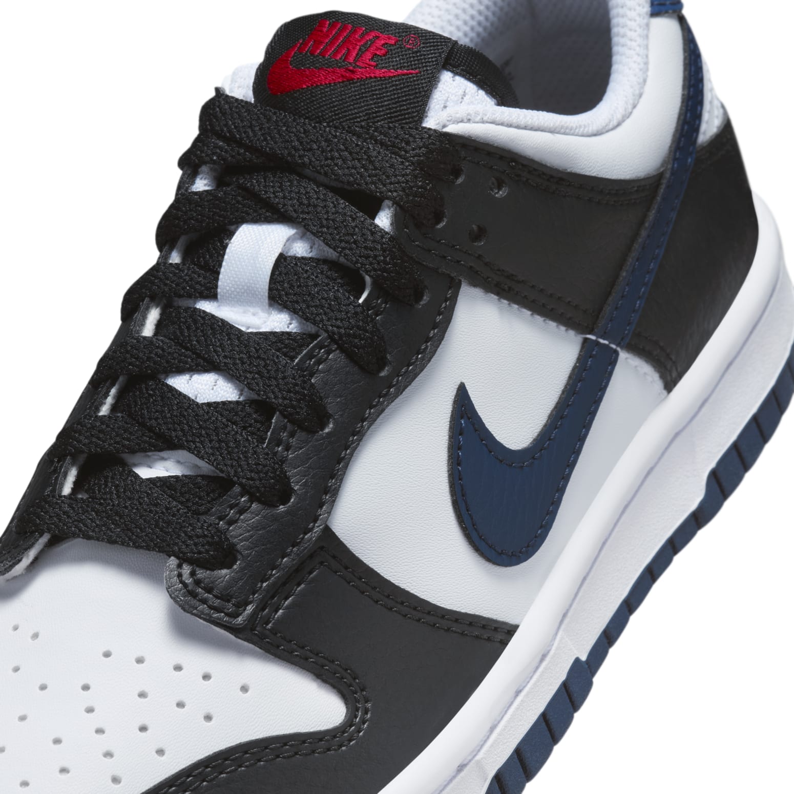 (GS) Nike Dunk Low 'Black White Midnight Navy' HJ9202-001