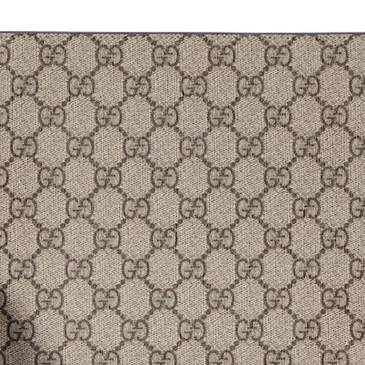 Gucci Pouch With GG Detail 'Beige Ebony Supreme' 768255-FACQC-9751