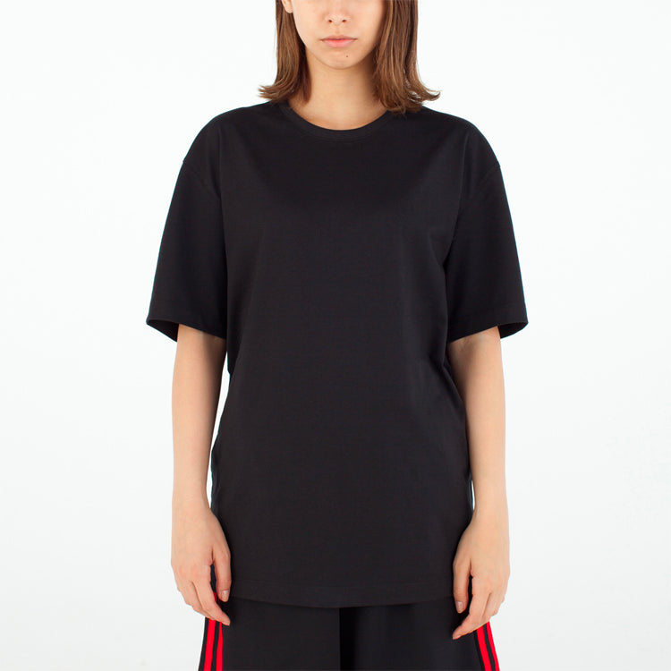 Y-3 Contrasting Colors Logo Printing Loose Short Sleeve Unisex Black GM5898
