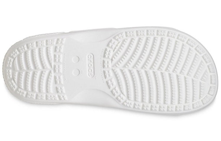 (WMNS) Crocs Soft Sole Cozy Outdoor Flat Heel Sports Slippers White 207387-103
