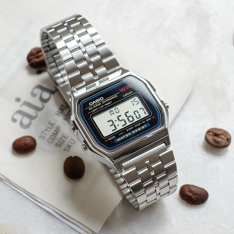 Casio Standard Digital Watch 'Silver Gold' A168WG-9W&A159WA-N1