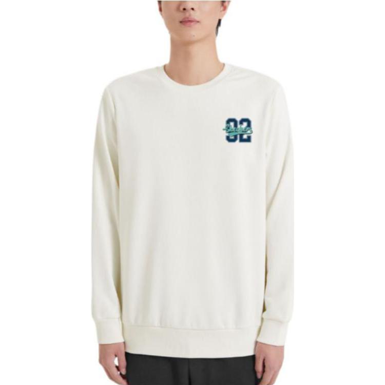 Skechers Number Printed Crew Sweatshirt 'Grey Black White' L422U228