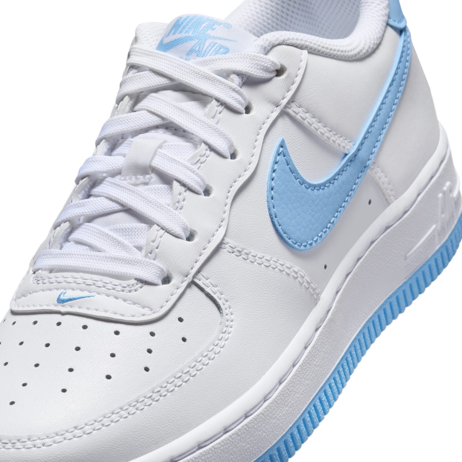 (GS) Nike Air Force 1 Low 'White Aquarius Blue' FV5948-107