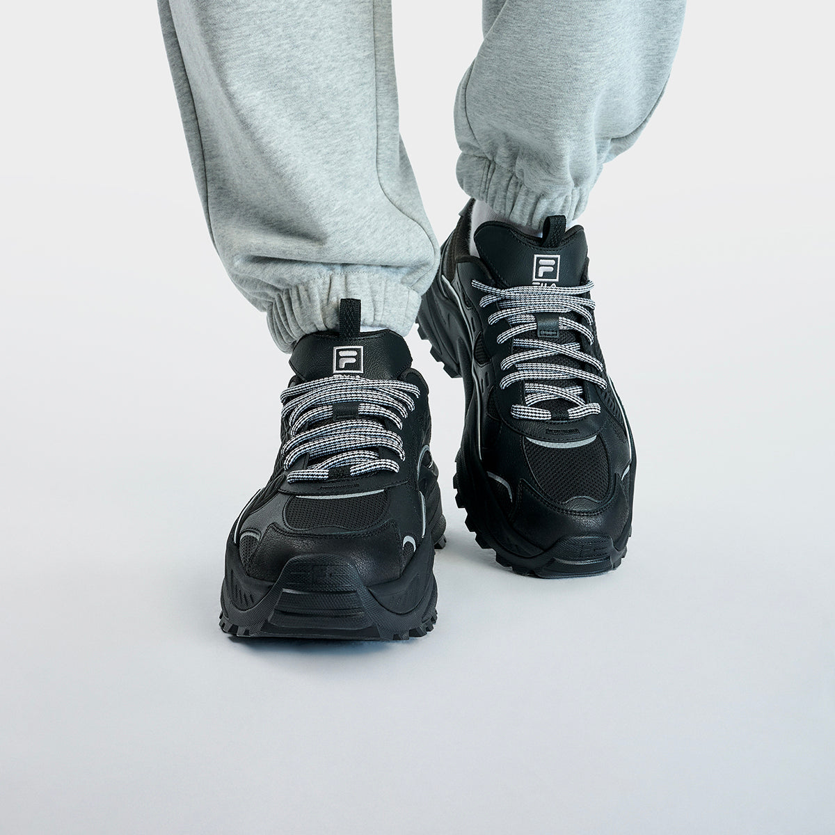 FILA LowTop Trendy Comfort Shoes 'Black' F12M331109FBK