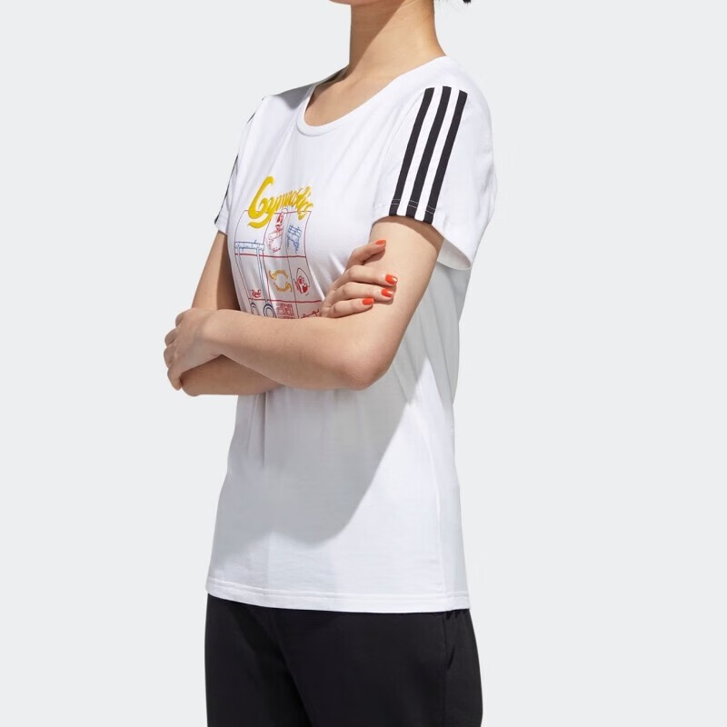 (WMNS) adidas Neo PNDA T-Shirts 'White' GK1568