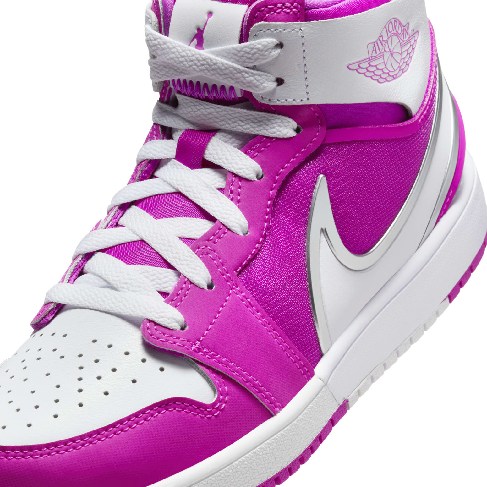 (GS) Air Jordan 1 Mid RM EasyOn 'White Fire Pink' FQ1281-601