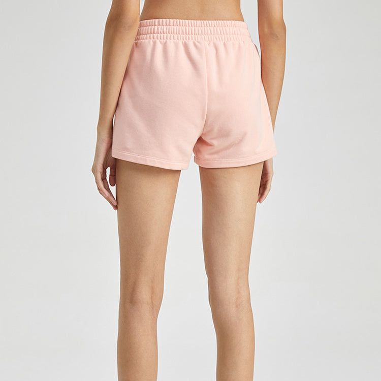 (WMNS) Skechers Lifestyle Series Short 'Black Grey Pink' L220W194
