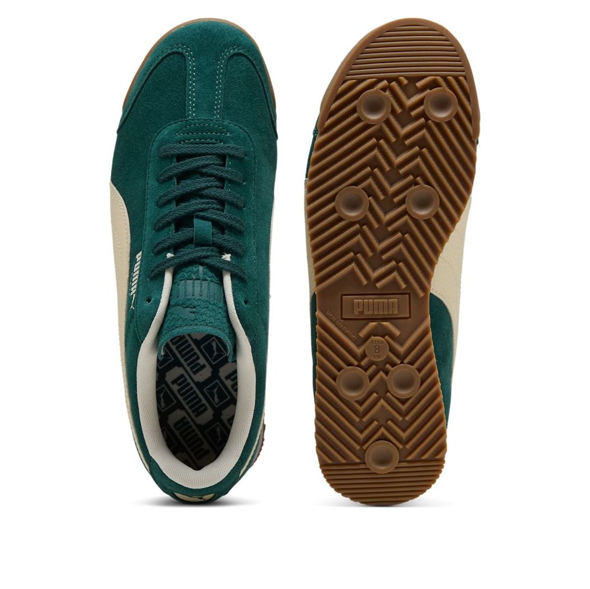 PUMA Roma Suede 'Green Terrain Alpine Snow' 398635-10