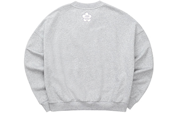 (WMNS) Skechers x XIAOLI Graphic Crew Sweater 'Grey White' L122W051
