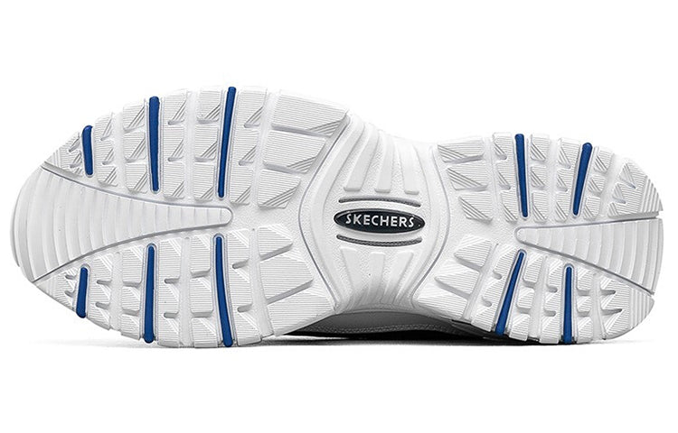 (WMNS) Skechers Energy-Over Joy Low Running Shoes White/Blue 13412-WBLU