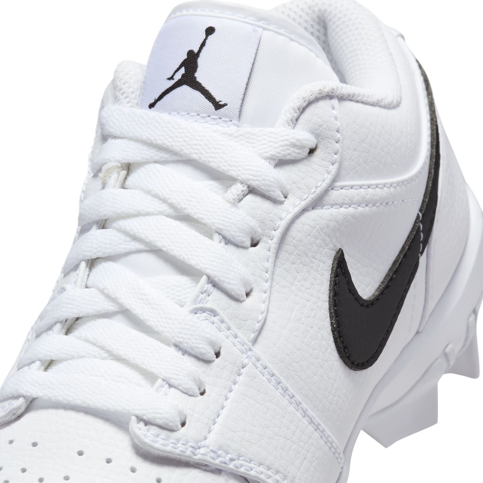 (GS) Air Jordan 1 Low Cleat 'White Black' HF6885-100