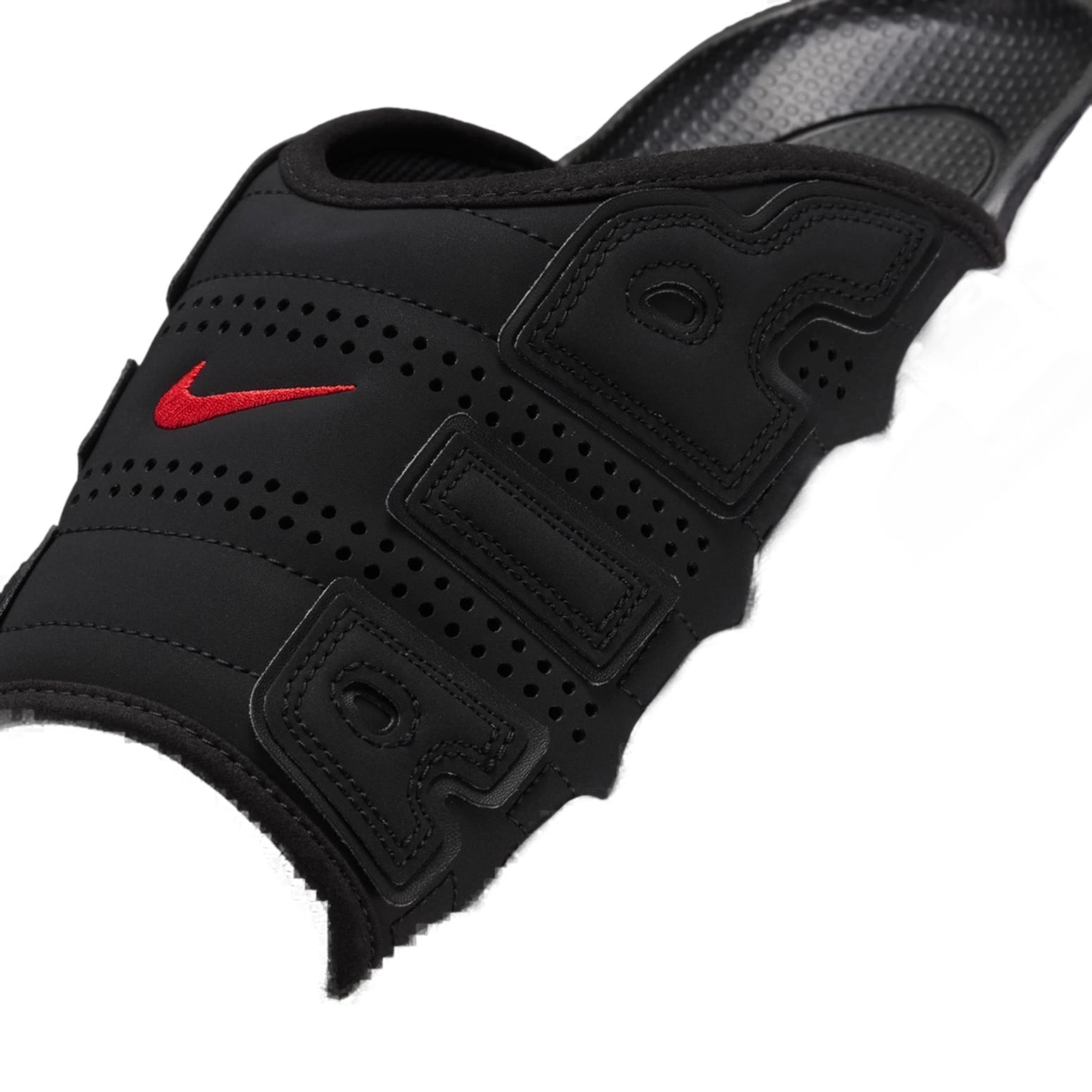 Nike Air More Uptempo Slides 'Black White Red' FJ2707-001