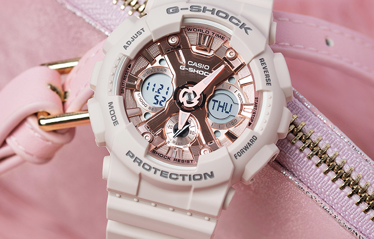 CASIO G-Shock Analog-Digital 'Pink' GMA-S120MF-4APR