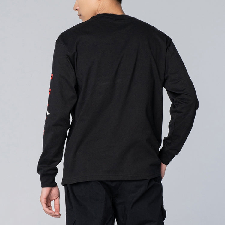 Air Jordan NBA Courtside Chicago Bulls Round Neck Pullover Long Sleeves Black DA6527-010