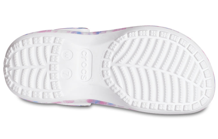 (WMNS) Crocs Classic Platform Dream Clog 'White Purple' 207580-94S