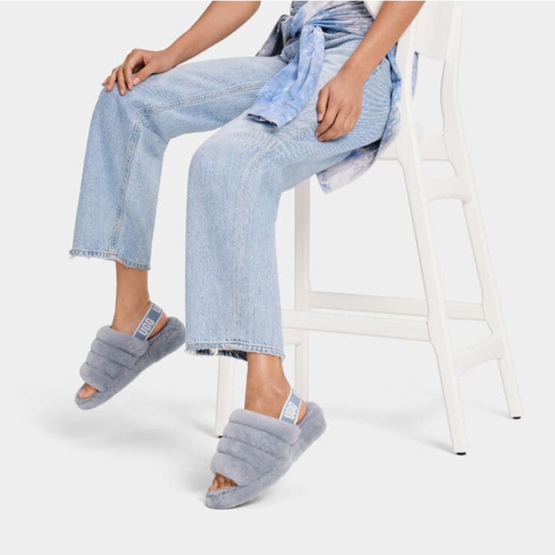 (WMNS) UGG Fluff Yeah 'Ash Fog' 1095119-AFG