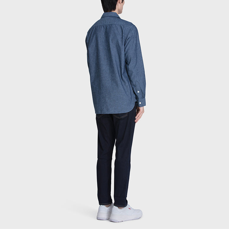Men's Levis Quick Dry Breathable Casual Denim Long Sleeves Shirt Blue 85489-0000