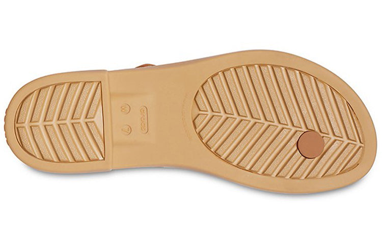 (WMNS) Crocs Casual Gold Color Slippers 206108-277