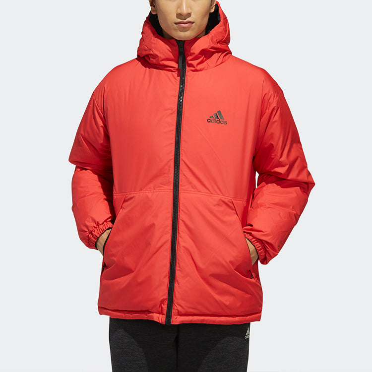 adidas Rev 3st Down Ho Stay Warm Reversible Outdoor hooded down Jacket Black EH4011