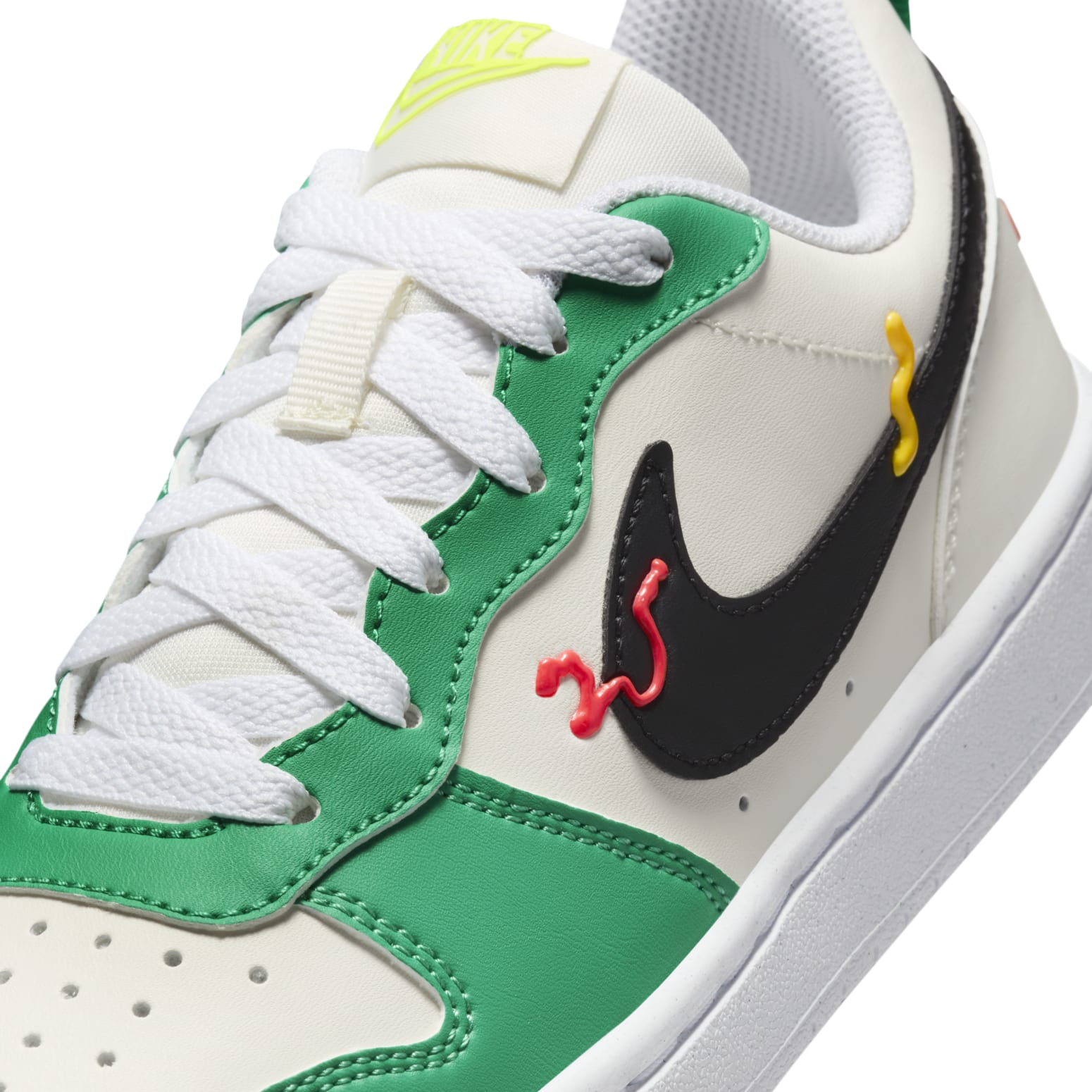 (GS) Nike Court Borough Low Recraft 'White Green Black' HF5750-101