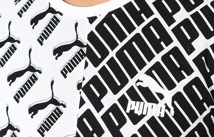 PUMA AOP SP20 Round Neck Short Sleeve Unisex White 597425-02